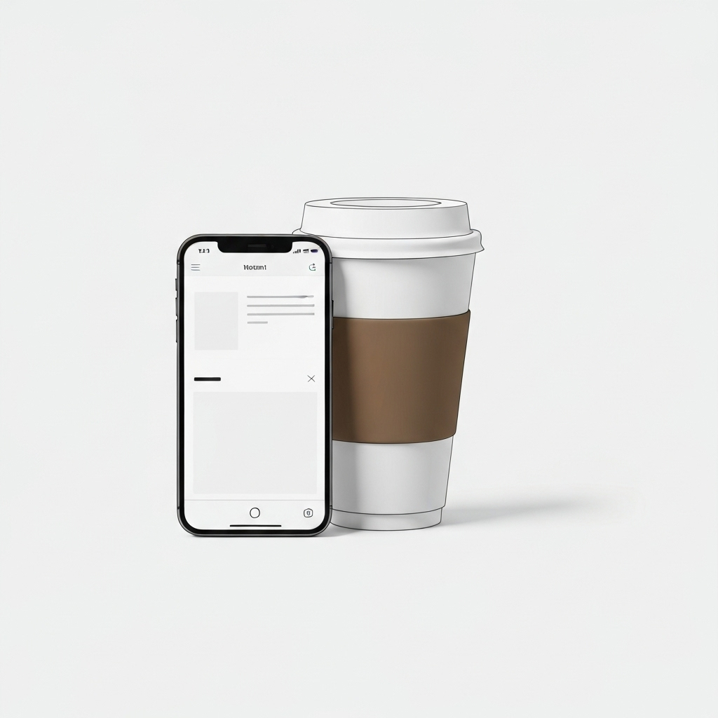 Coffee app mockup 2